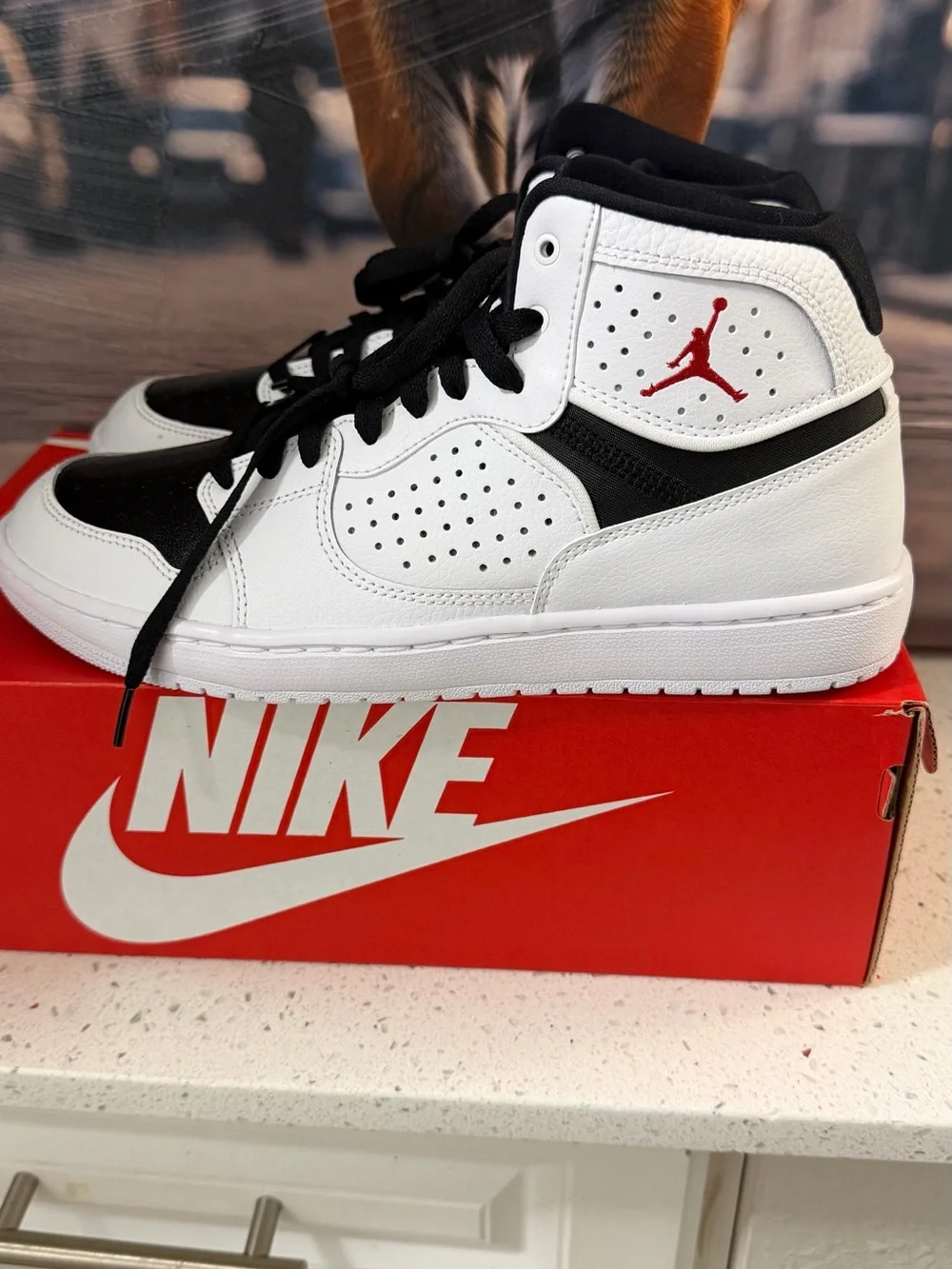 Nike White and Light Pink Low-Top Sneakers